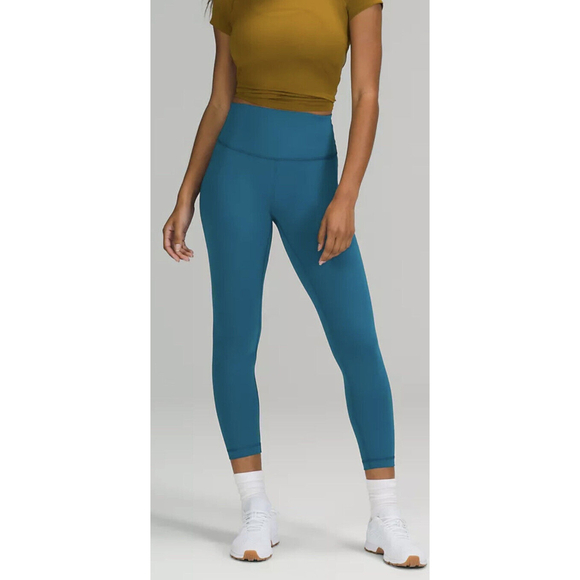 Lululemon Wunder Train High-Rise Pant 25” Capri Blue Women’s Sz 18 NWT - Picture 4 of 4